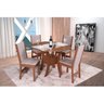 Conjunto Sala de Jantar Mesa Oitavada Munique com 4 Cadeiras Nobre - 1