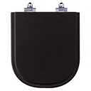 Ver imagem 1 de Tampa De Vaso Com Amortecedor Vogue Plus Preto Para Deca