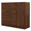Ver imagem 1 de Comoda 4 Gavetas 1 Porta Novage 115 cm Jacaranda Zanz