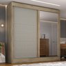 Guarda Roupa Casal 2 Portas 2 Gavetas com Espelhos Andros - 1