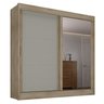Guarda Roupa Casal 2 Portas 2 Gavetas com Espelhos Andros - 3
