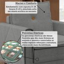 Ver imagem 5 de Poltrona Decorativa Estofada com Pés em Madeira Maciça Sololá Yescasa