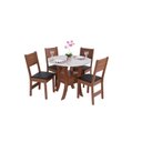 Ver imagem 2 de Conjunto Sala de Jantar Mesa Redonda Ayla com 4 Cadeiras Milena