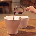 Ver imagem 2 de Cuspideira de Vinho para Degustação Preto Branco Inox 2.5l:branco