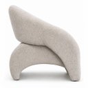 Ver imagem 5 de Poltrona para Sala Orgânica Decorativa Iris Cor Bege - Kmj