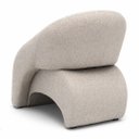 Ver imagem 4 de Poltrona para Sala Orgânica Decorativa Iris Cor Bege - Kmj