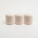 Ver imagem 2 de Kit 03 Puff Perse 36cm Decorativo Puffe Sala Quarto Tecido Linho