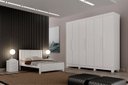 Ver imagem 1 de Dormitorio Casal 4 Pçs 6 Portas Completo Aspen - Arbo Design