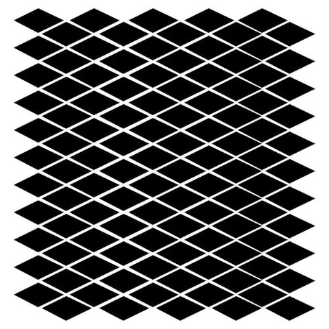 Mosaico de Metal Chrysler Black 4,5x2 Placa 28x29cm - 1315003011