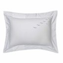 Ver imagem 2 de Fronha Par Bordados 50x70 cm Gaivota Branco/Blues Kacyumara