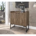 Ver imagem 5 de Armário Para Escritório Baixo com 2 Portas Industrial Iron