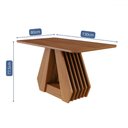 Ver imagem 2 de Mesa de Madeira Agata 130 Cm Cinamomo - Cimol