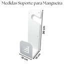 Ver imagem 2 de 2 Suportes de Parede Multiuso Organização Externa + Suporte para Mangueira 100m Branco