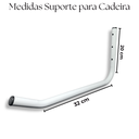 Ver imagem 3 de 2 Suportes de Parede Multiuso Organização Externa + Suporte para Mangueira 100m Branco