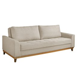 Sofá Cama Retrátil Alegra 3 Lugares 224cm Linho  - 6