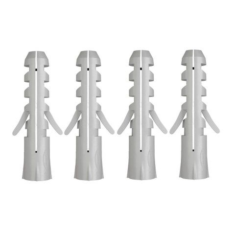 Cartela de Bucha S6 com Aba e Escapula 4 Peças - 600572 - Fischer Cart.bucha S6 com Aba C/escapula C