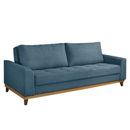Sofá Cama Retrátil Alegra 3 Lugares 224cm Linho  - 6