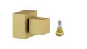 Ver imagem 1 de Acabamento para Registro Geral 50mm Dourado Fosco Quadrado Chuveiro Banheiro Padrão Fabrimar Metal 1