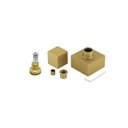 Ver mais imagens de Acabamento para Registro Geral 50mm Dourado Fosco Quadrado Chuveiro Banheiro Padrão Fabrimar Metal 1