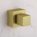 Ver imagem 2 de Acabamento para Registro Geral 50mm Dourado Fosco Quadrado Chuveiro Banheiro Padrão Fabrimar Metal 1