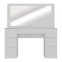 Ver imagem 1 de Penteadeira Camarim com Espelho e 7 Gavetas Flex Isis Multimóveis MP6065 Branco/Madeirado