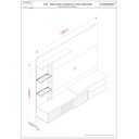 Ver imagem 3 de Painel para TV até 55 Polegadas com LED 182cmx162cm 2 Portas Frizz Supreme