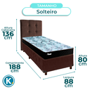 Ver imagem 3 de Kit Cama Box + Cabeceira + Colchão Solteiro Molas Ensacadas - Life Gold - Paropas