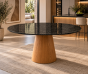 Ver imagem 2 de Mesa de Jantar Cone Oval 230x120cm em Mármore São Gabriel
