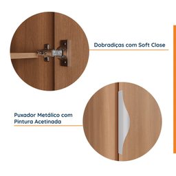 Guarda Roupa Modulado de Canto 5 Portas 3 Peças Hera CabeCasa MadeiraMadeira - 14