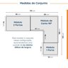 Guarda Roupa Modulado de Canto 5 Portas 3 Peças Hera CabeCasa MadeiraMadeira - 4