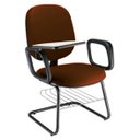 Ver imagem 1 de Cadeira Universitária com Prancheta para Escolas Linha Uno Marrom