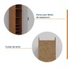 Guarda Roupa Modulado de Canto 5 Portas 3 Peças Hera CabeCasa MadeiraMadeira - 15