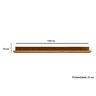 Prateleira de Cozinha Tempranillo 120cm Amendoa/Off White - Ronipa - 2