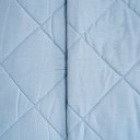 Ver imagem 2 de Kit Colcha King 200 Fios Lisa 100% Algodão 260x280cm Bruma Azul
