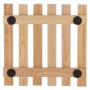 Ver imagem 3 de Descanso de Panela Quadrado Madeira Ripado 14,5cm | 04 Un