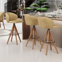Ver imagem 2 de Kit 04 Banquetas Alta Bar Cozinha Sala de Jantar Bar Mia L02 Couríssimo Fendi - Lyam Decor