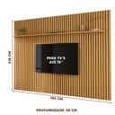 Ver imagem 4 de Painel Ripado Para TV Até 75 Polegadas 2.2 Cumaru Vênus Giga Móveis