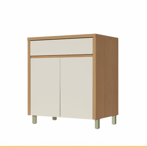 Balcao Nesher Condessa 2pt 1gv 80cm (carvalho Greige)