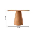 Ver imagem 3 de Conjunto Sala de Jantar Mesa Cone com 4 Cadeiras Maya Bege e Marrom