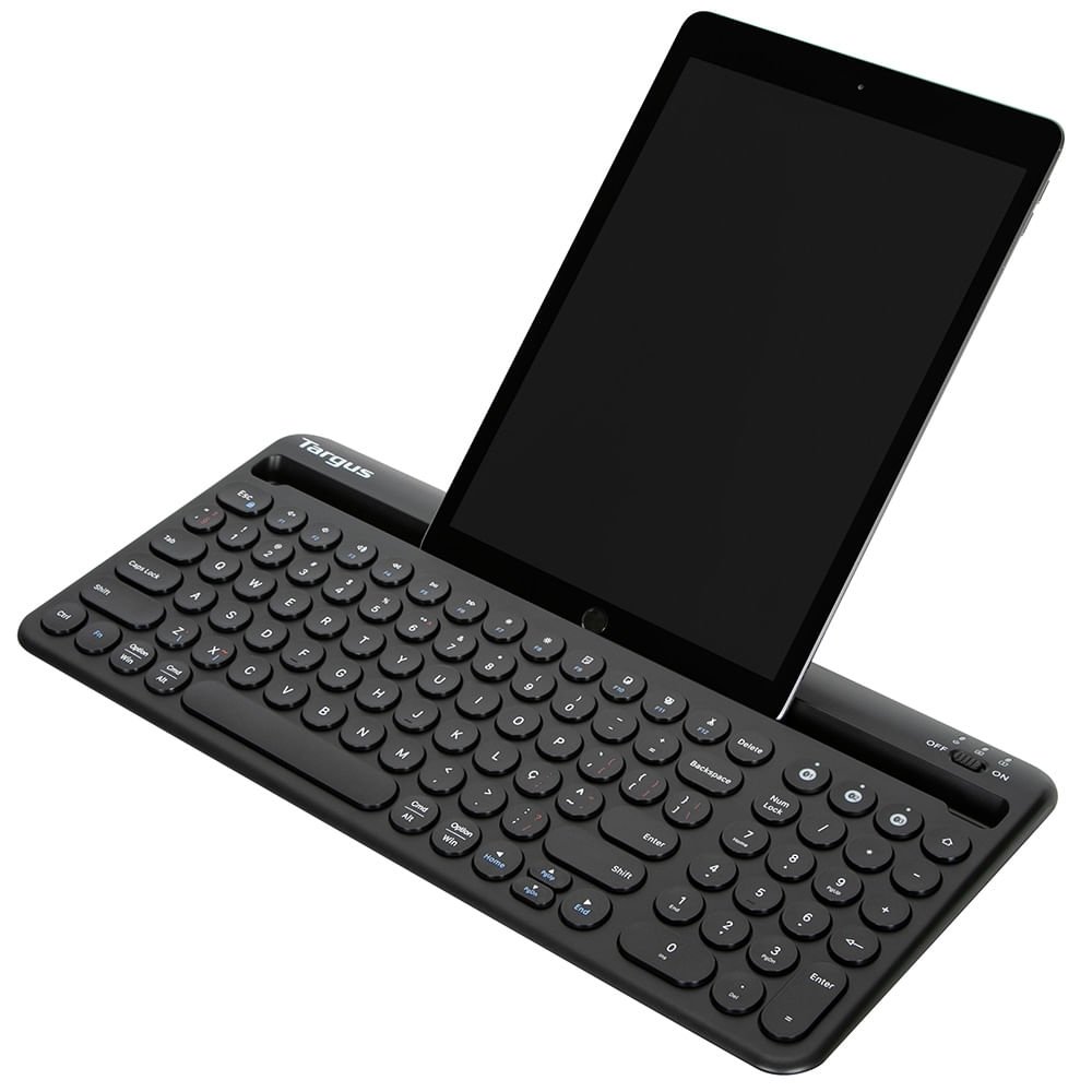 Teclado sem Fio Apoio para Tablet Antimicrobiano Dual Mode Bluetooth 5. ...