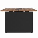 Ver imagem 4 de Mesa Plataforma Dupla para Escritório Home Office 90x120cm VRA9016 Cor Sevilha/Preto - Web Office
