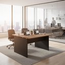 Ver imagem 2 de Mesa Plataforma Dupla para Escritório Home Office 90x120cm VRA9016 Cor Sevilha/Preto - Web Office