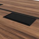 Ver imagem 6 de Mesa Plataforma Dupla para Escritório Home Office 90x120cm VRA9016 Cor Sevilha/Preto - Web Office