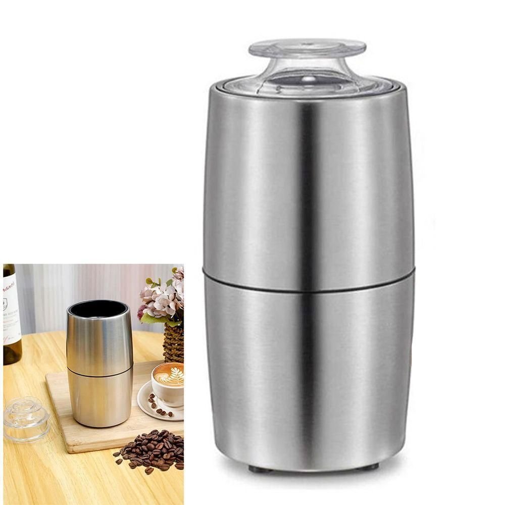 Moedor de Cafe Eletrico Inox 230w Graos Cafeina Po Especiarias Bebida Lanche Cozinha Cafe da Manha U - 2
