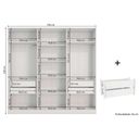 Ver imagem 6 de Guarda Roupa Closet Casal Adapt 6 Peças (2 S Abertos + 1 Canto Obliquo + 3 Complementos) Qcm73