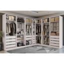 Ver imagem 1 de Guarda Roupa Closet Casal Adapt 6 Peças (2 S Abertos + 1 Canto Obliquo + 3 Complementos) Qcm73