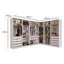 Ver imagem 4 de Guarda Roupa Closet Casal Adapt 6 Peças (2 S Abertos + 1 Canto Obliquo + 3 Complementos) Qcm73