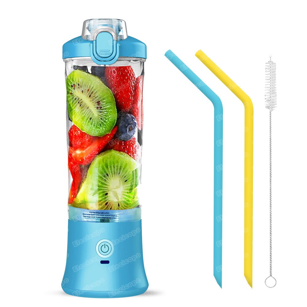 Liquidificador com 4000mah, Usb Recarregável, Smoothie Mini Blender, Máquina Multifuncional, 600ml - - 1