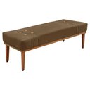 Ver imagem 5 de Kit Cabeceira Recamier Queen 1,60m Suede Caramelo