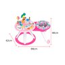 Jumper Bebê de Atividades 2 em 1 com Giro 360º Musícas e Luzes Around We Go Bright Starts - Rosa - 6
